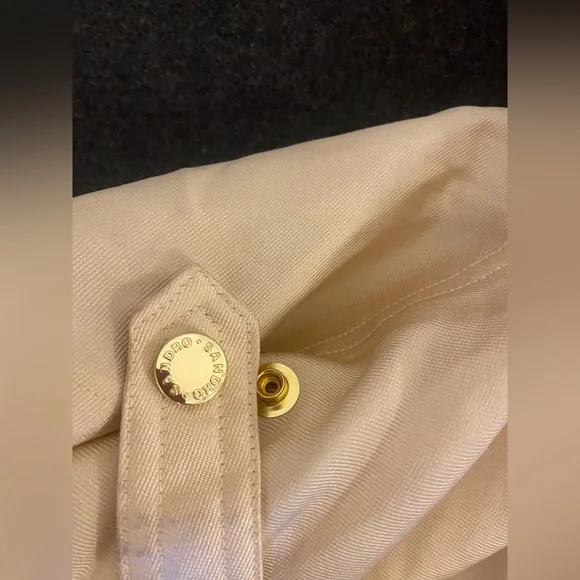 Sandro Gold High-Waisted Pants - Picture 6 of 11